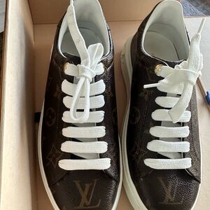 Louis Vuitton Dark Brown Monogram Sneakers